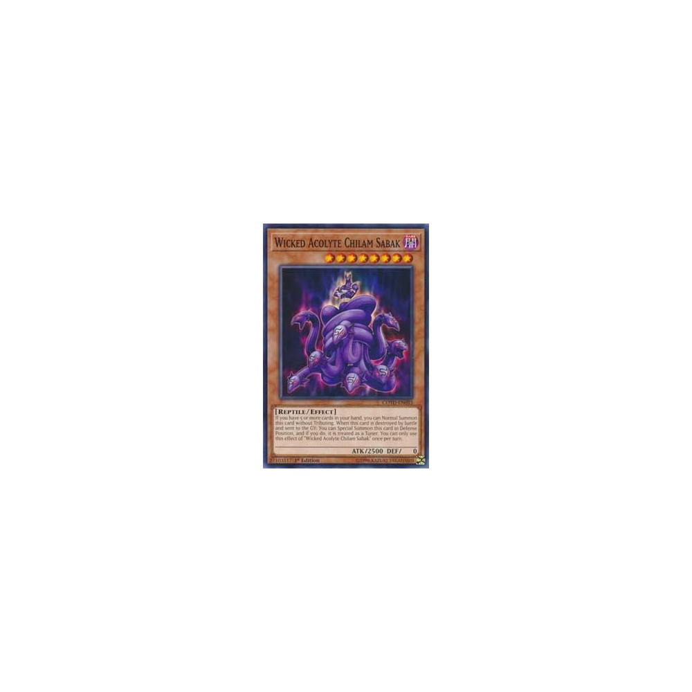 Wicked Acolyte Chilam Sabak - MP18-EN098 Wicked Acolyte Chilam Sabak - MP18-EN098