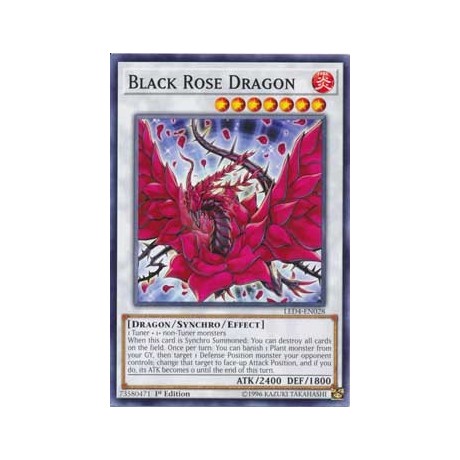 Black Rose Dragon - LED4-EN028