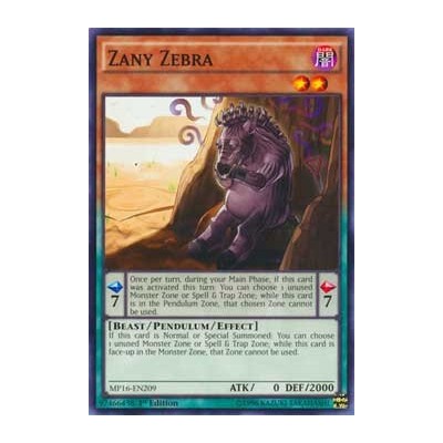 Zany Zebra - MP16-EN209