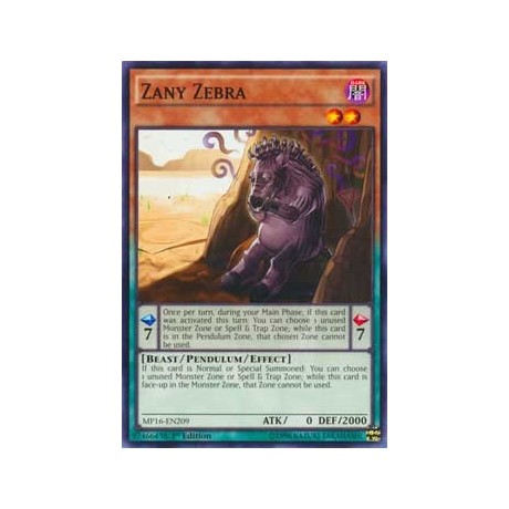 Zany Zebra - MP16-EN209