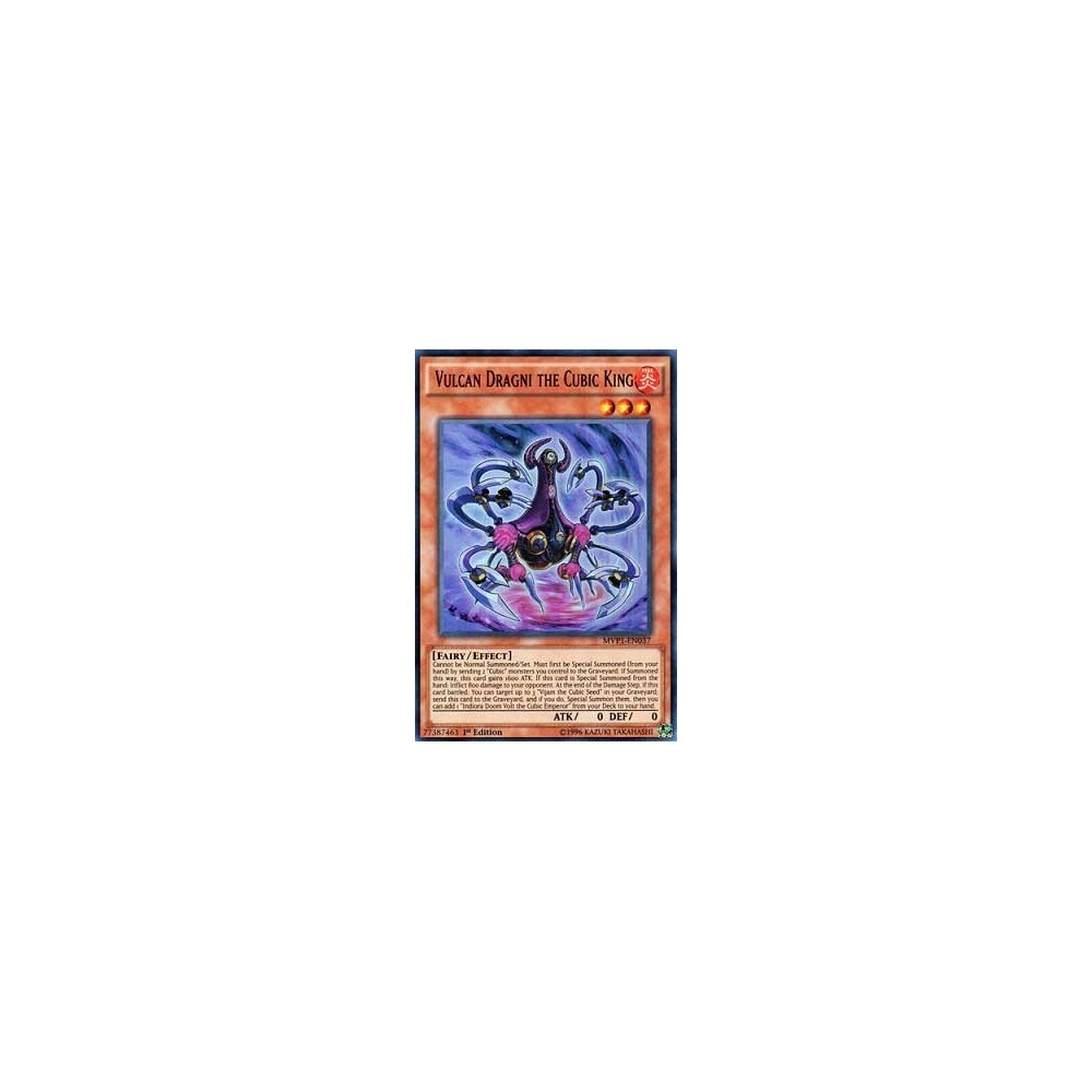 Vulcan Dragni the Cubic King - MVP1-ENS37 - Secret Rare
