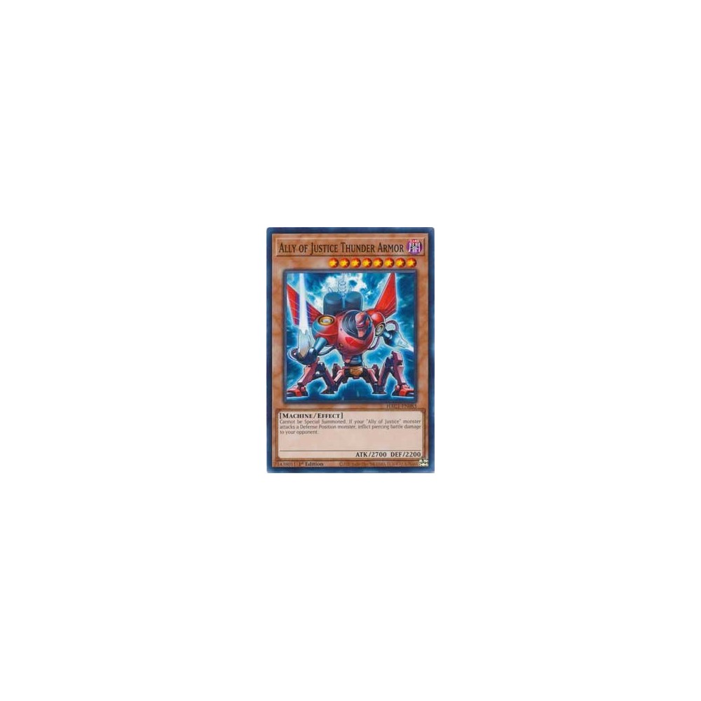 Ally of Justice Thunder Armor - HAC1-EN083 Ally of Justice Thunder Armor - HAC1-EN083