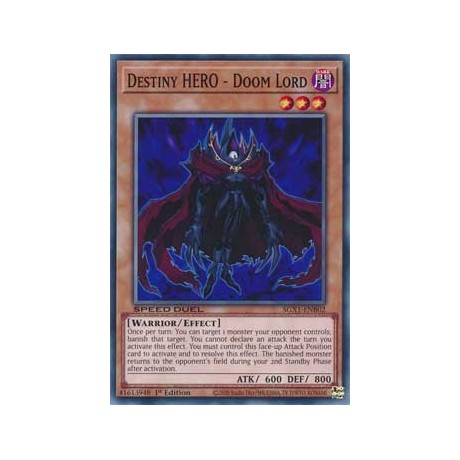 Destiny HERO - Doom Lord - SGX1-ENB02