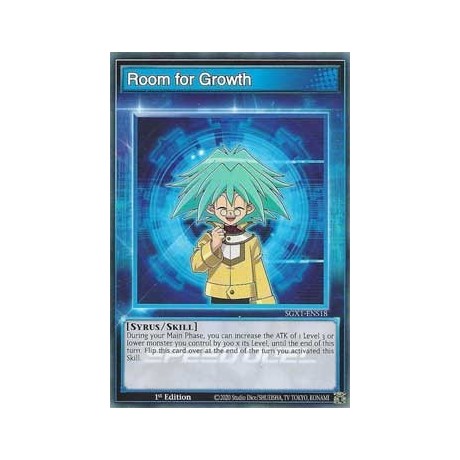 Room for Growth - SGX1-ENS18