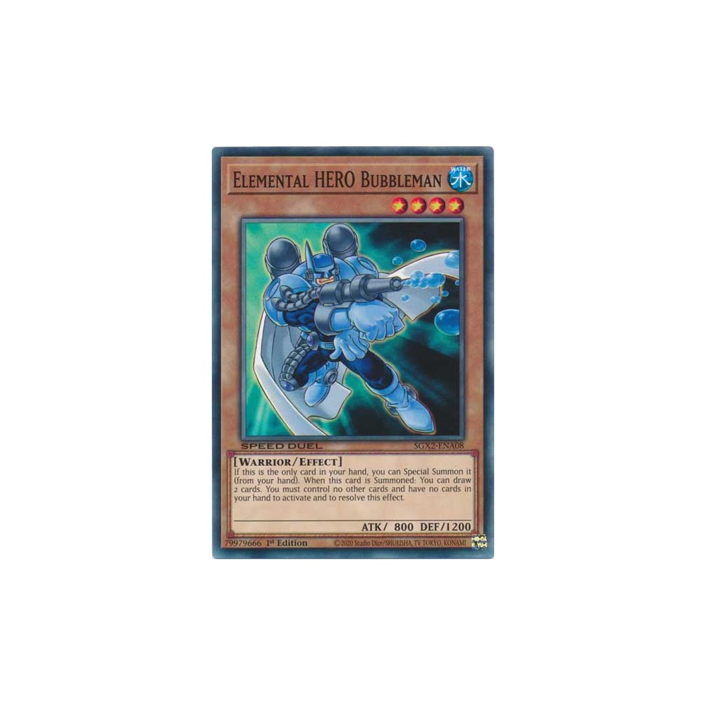 Elemental HERO Bubbleman - SGX2-ENA08 - Secret Rare