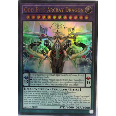 Odd-Eyes Arcray Dragon - AGOV-AE030 - Ultimate Rare - Versao Asiatica