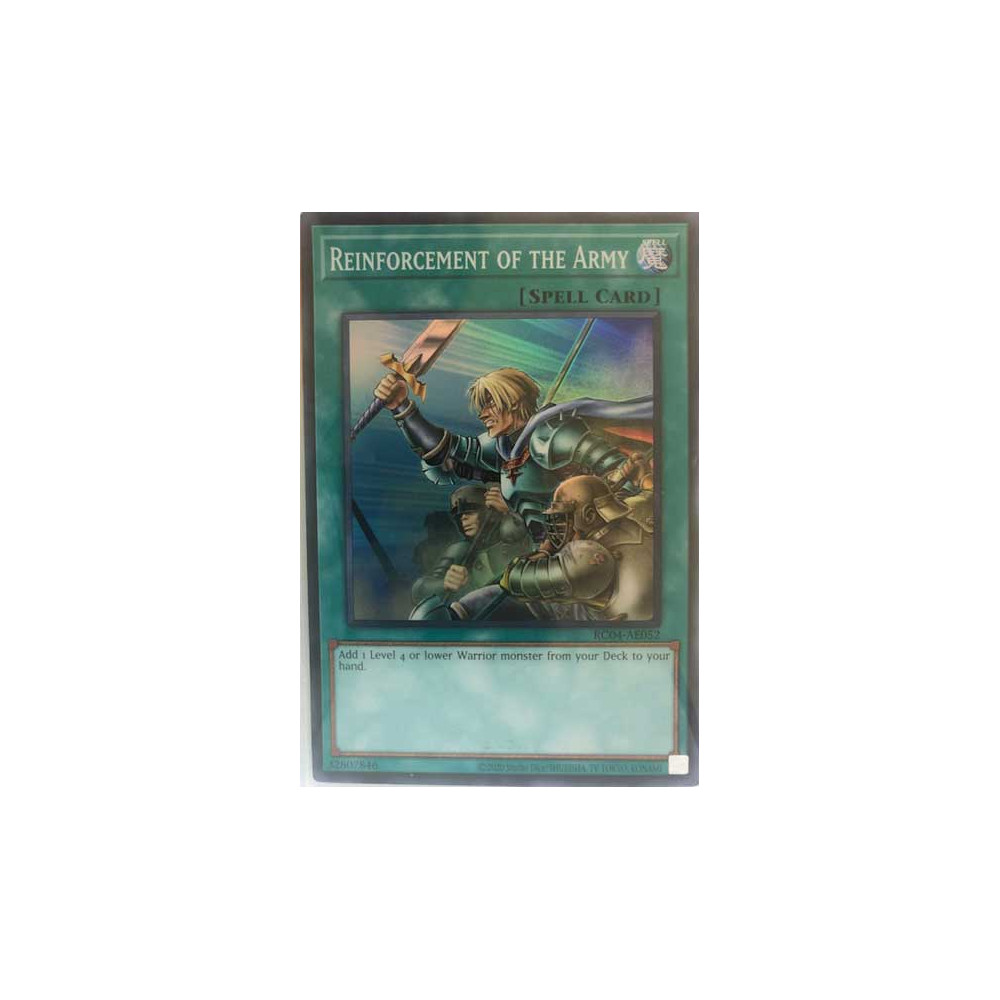 Reinforcement of the Army - RC04-AE052 - Secret Rare - Versao Asiatica