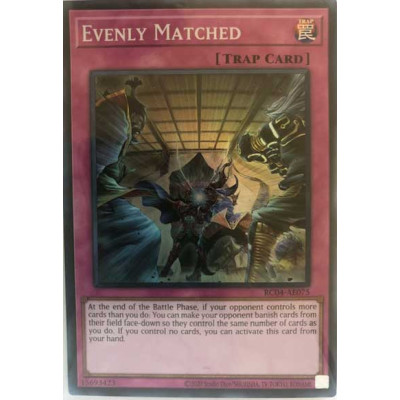 Evenly Matched - RC04-AE075 - Secret Rare - Versao Asiatica