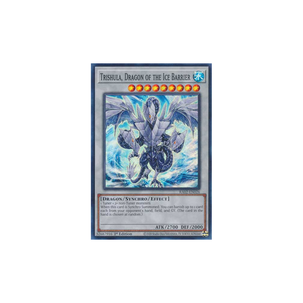 Trishula, Dragon of the Ice Barrier - RA02-EN026 - Ultra Rare