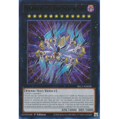 Number 77: The Seven Sins - BLC1-EN038 - Prata