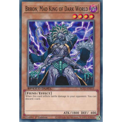 Brron, Mad King of Dark World - SGX3-ENI13