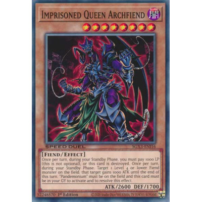 Imprisoned Queen Archfiend - SGX3-ENI16