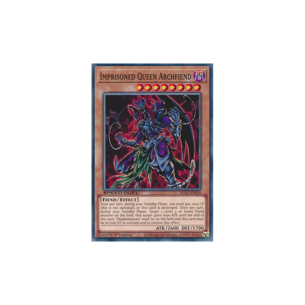 Imprisoned Queen Archfiend - SGX3-ENI16