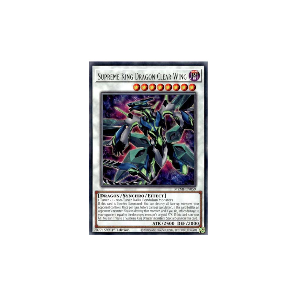 Supreme King Dragon Clear Wing - MZMI-EN059