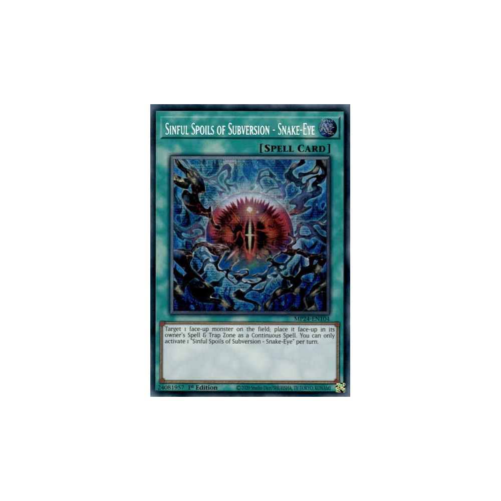 Sinful Spoils of Subversion - Snake-Eye - MP24-EN104