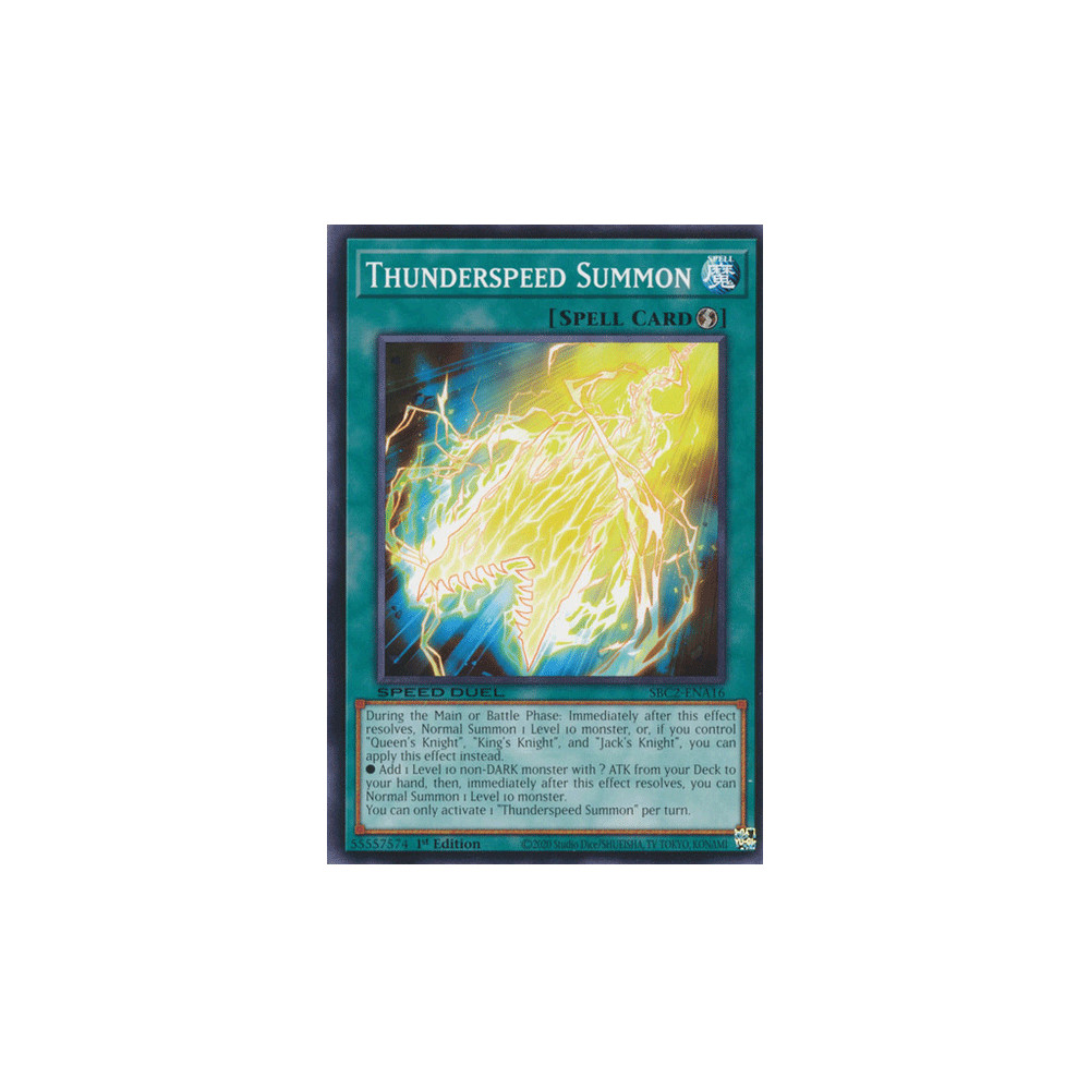 Thunderspeed Summon - SBC2-ENA16 - Nova
