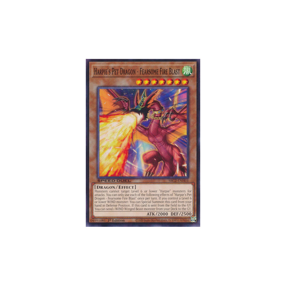 Harpie's Pet Dragon - Fearsome Fire Blast - SBC2-ENH01