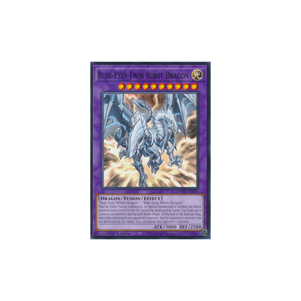 Blue-Eyes Twin Burst Dragon - SDWD-EN036