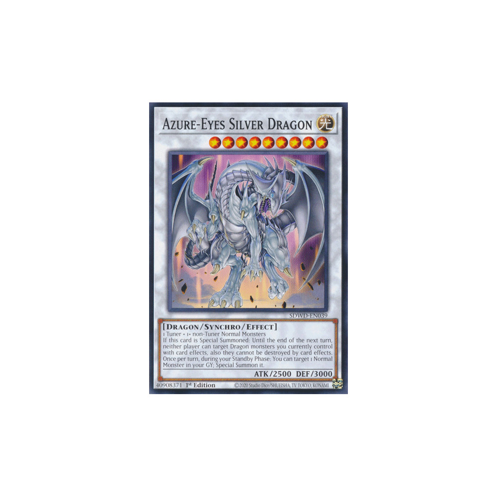 Azure-Eyes Silver Dragon - SDWD-EN039