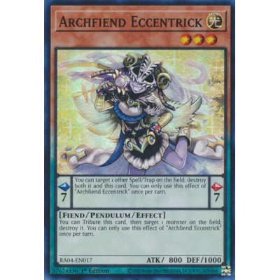 Archfiend Eccentrick - RA04-EN017 - Secret Rare