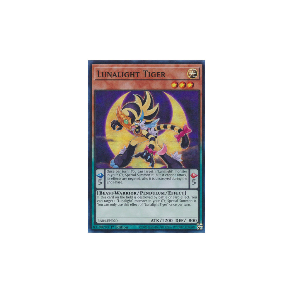 Lunalight Tiger - RA04-EN020 - Secret Rare