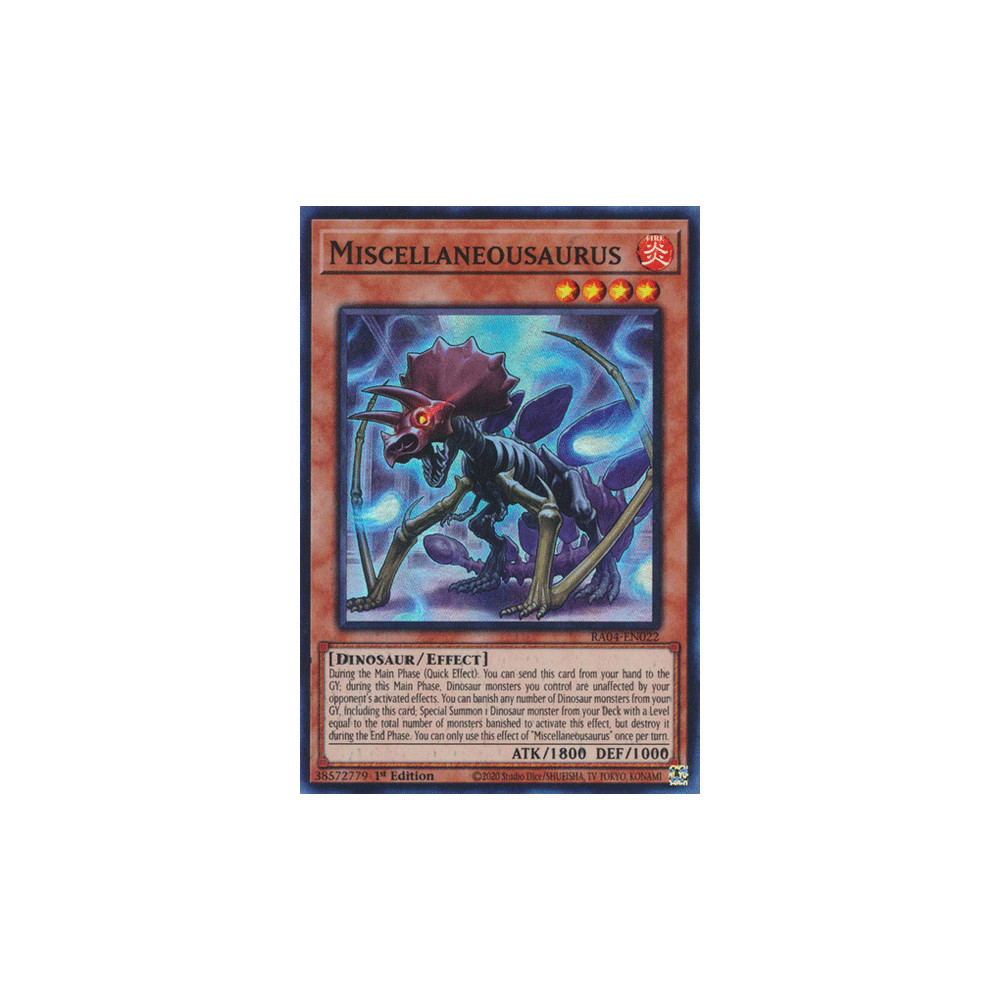 Miscellaneousaurus - RA04-EN022 - Secret Rare