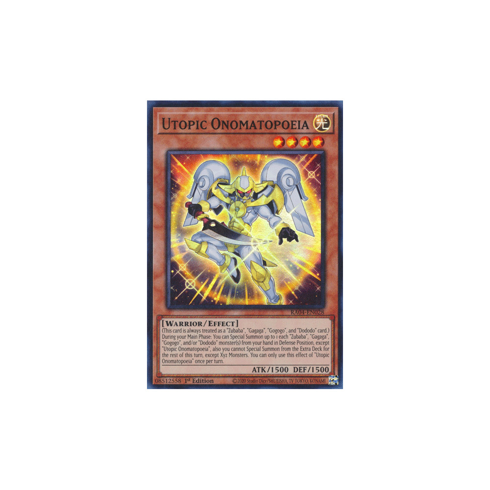Utopic Onomatopoeia - RA04-EN028 - Secret Rare