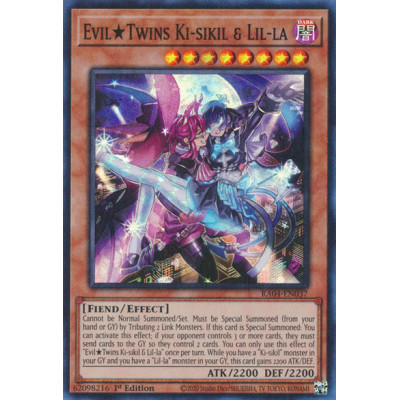 Evil Twins Ki-sikil & Lil-la - RA04-EN037 - Secret Rare