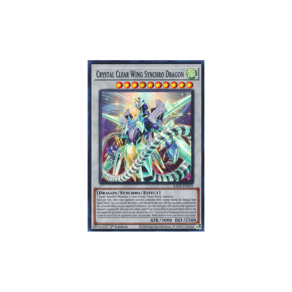 Crystal Clear Wing Synchro Dragon - RA04-EN059