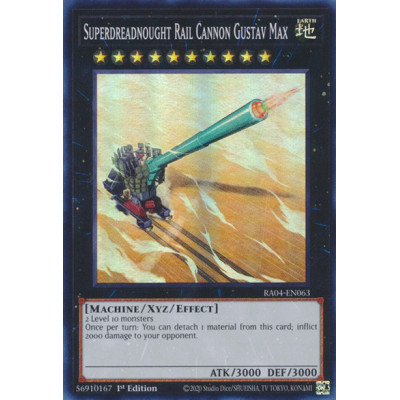 Superdreadnought Rail Cannon Gustav Max - RA04-EN063 - Secret Rare