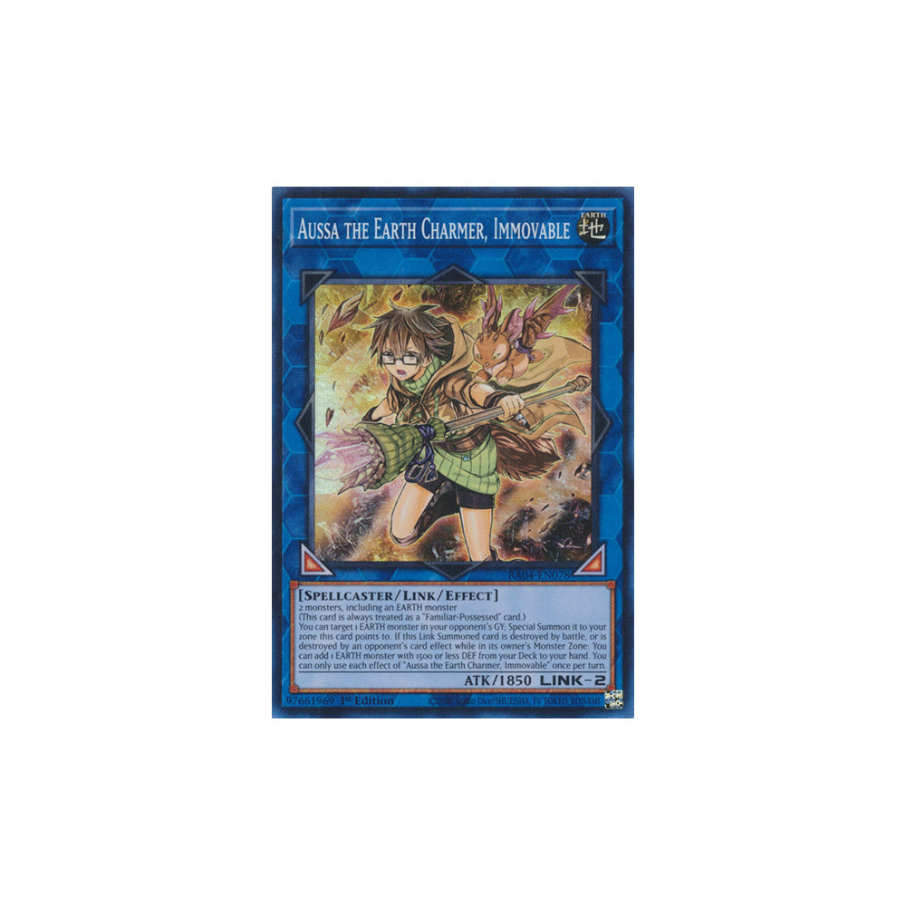 Aussa the Earth Charmer, Immovable - RA04-EN078 - Secret Rare