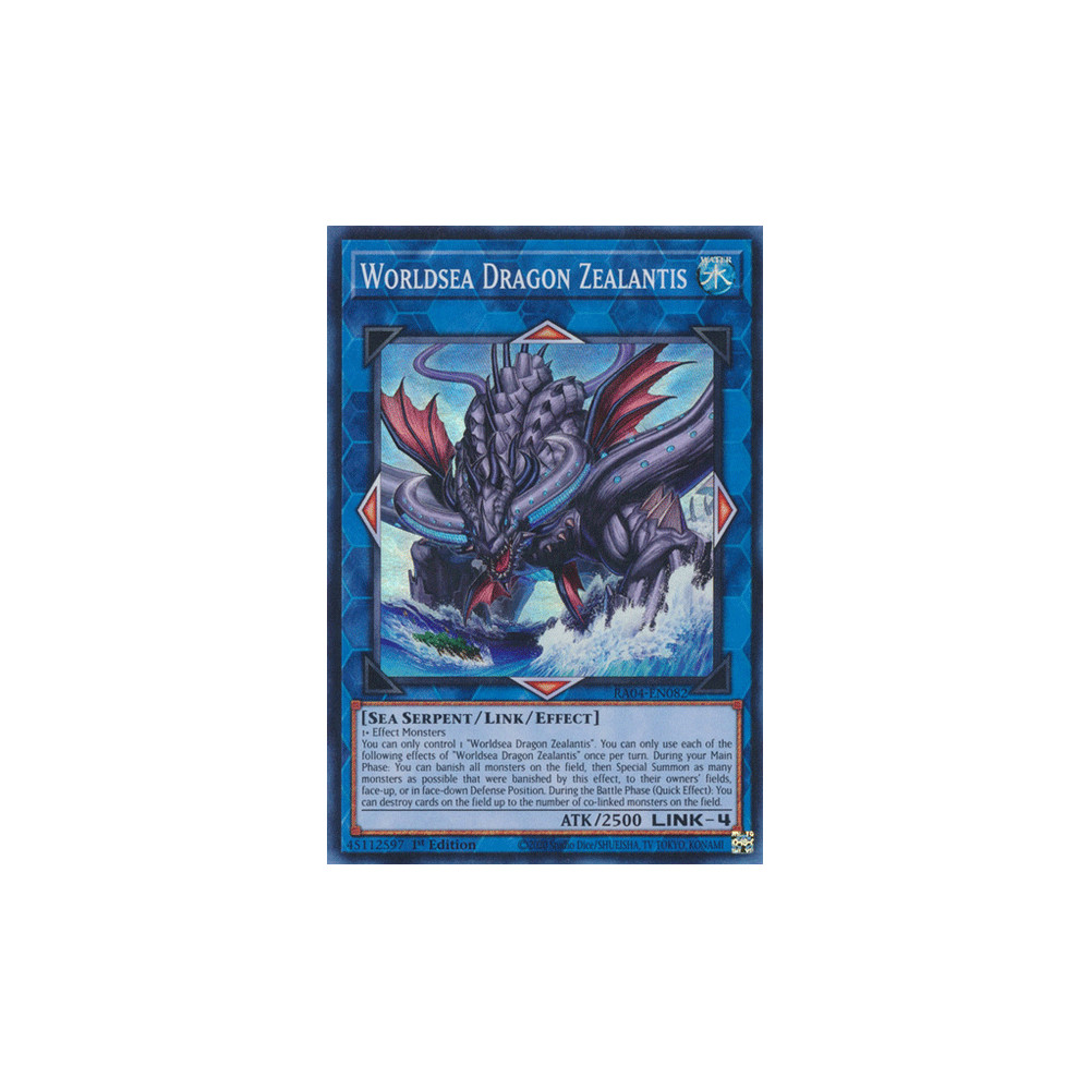 Worldsea Dragon Zealantis - RA04-EN082 - Secret Rare