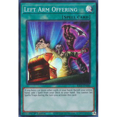 Left Arm Offering - RA04-EN086 - Secret Rare