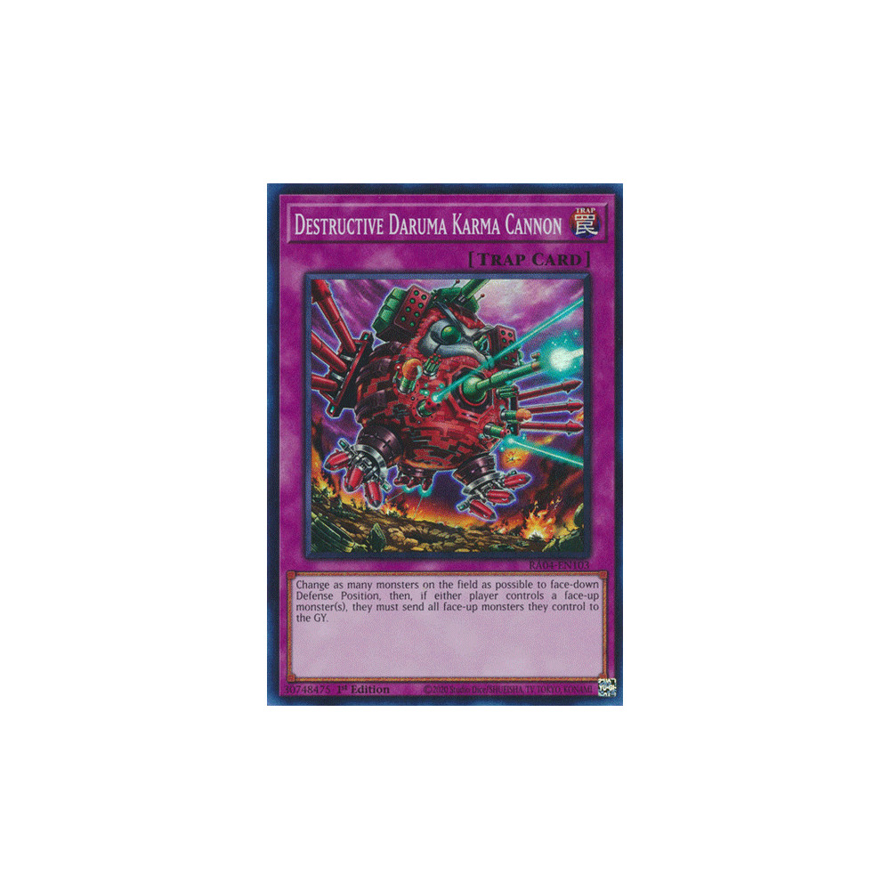 Destructive Daruma Karma Cannon - RA04-EN103 - Ultra Rare