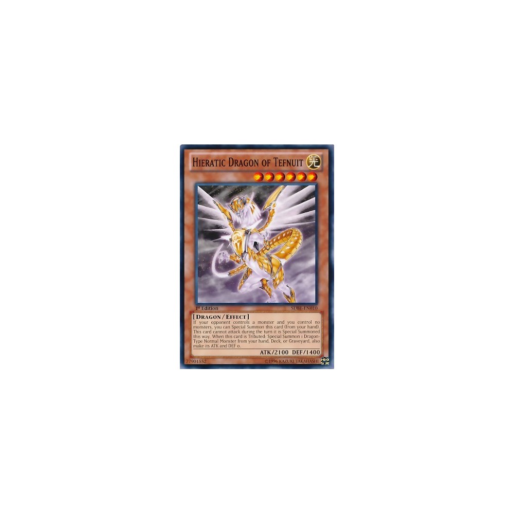 Hieratic Dragon of Tefnuit - SDBE-EN010